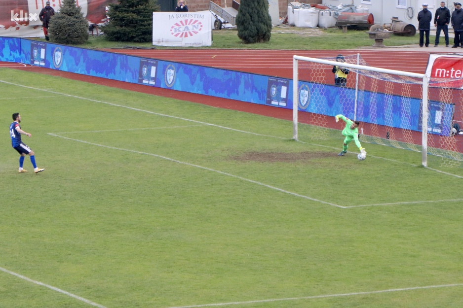 Trenutak kada je Mišić pogodio za 1:0 (Foto: A. K./Klix.ba)