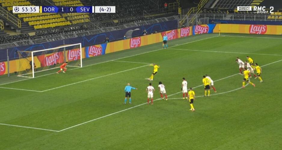 Trenutak kada je Haaland postigao drugi gol za Borussiju Dortmund