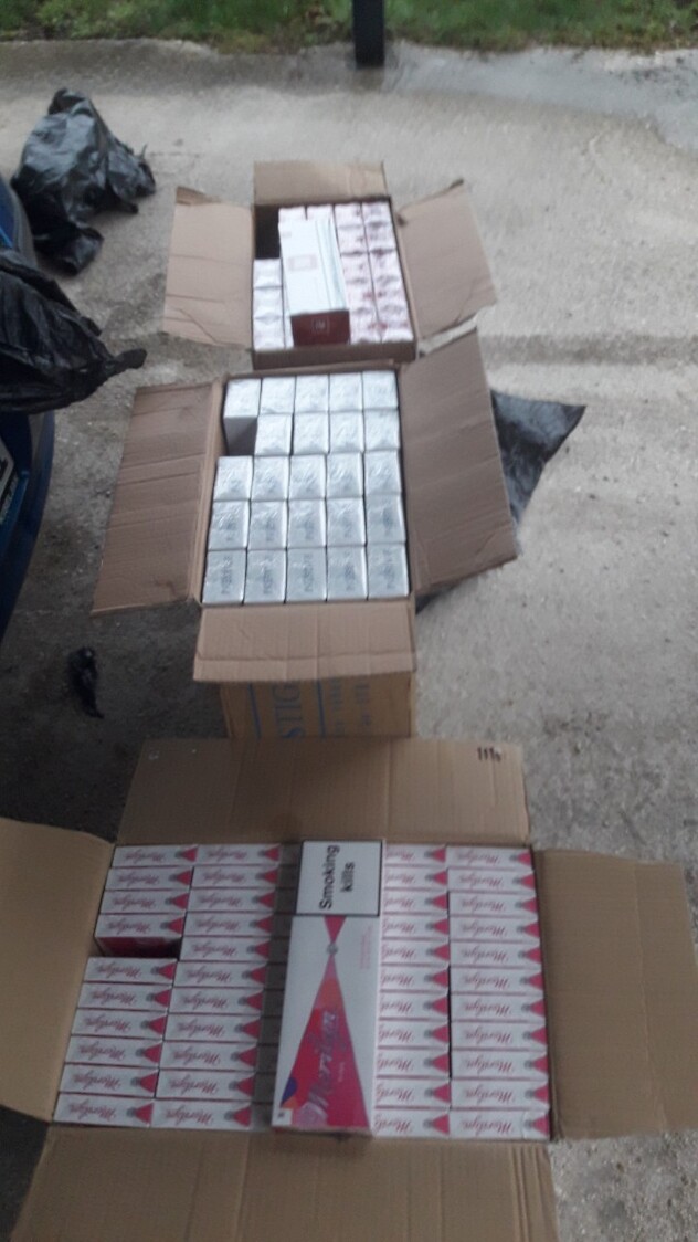 Cigarete oduzete od osobe D.P. (Foto: MUP RS)