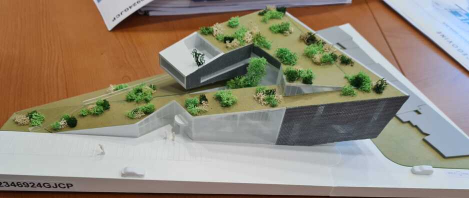 Maketa idejnog rješenja zgrade Centralne banke (Foto: Centralna banka BiH)