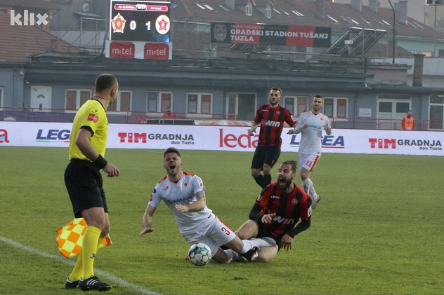 Sloboda - Velež 1:2 (Foto: A. K./Klix.ba)