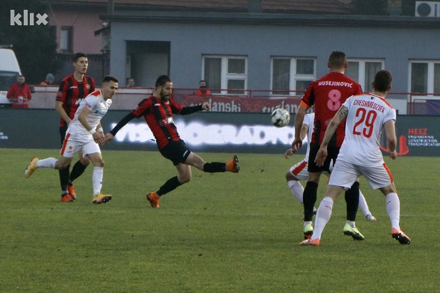 Sloboda - Velež 1:2 (Foto: A. K./Klix.ba)