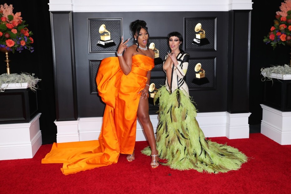 Megan Thee Stallion i Doja Cat su se odlučile za veselije boje (Foto: Jay L. Clendenin/Los Angeles Times)