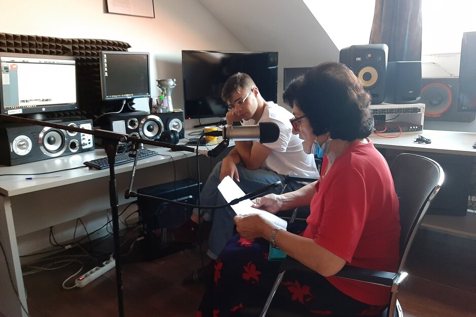 Gordana Mišetić snima svoju priču za potrebe ženskog audio vodiča