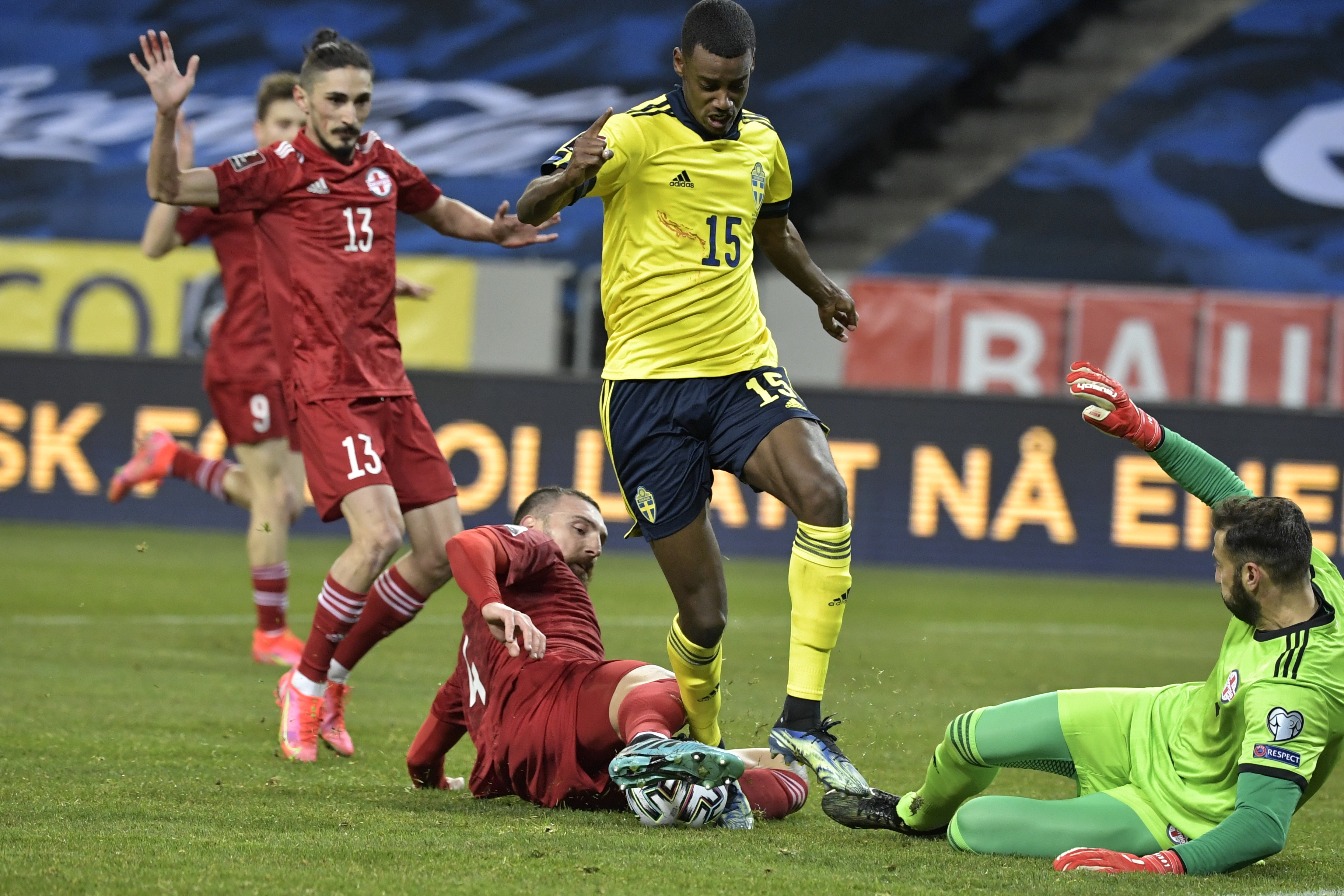 Švedska - Gruzija (Foto: EPA-EFE)