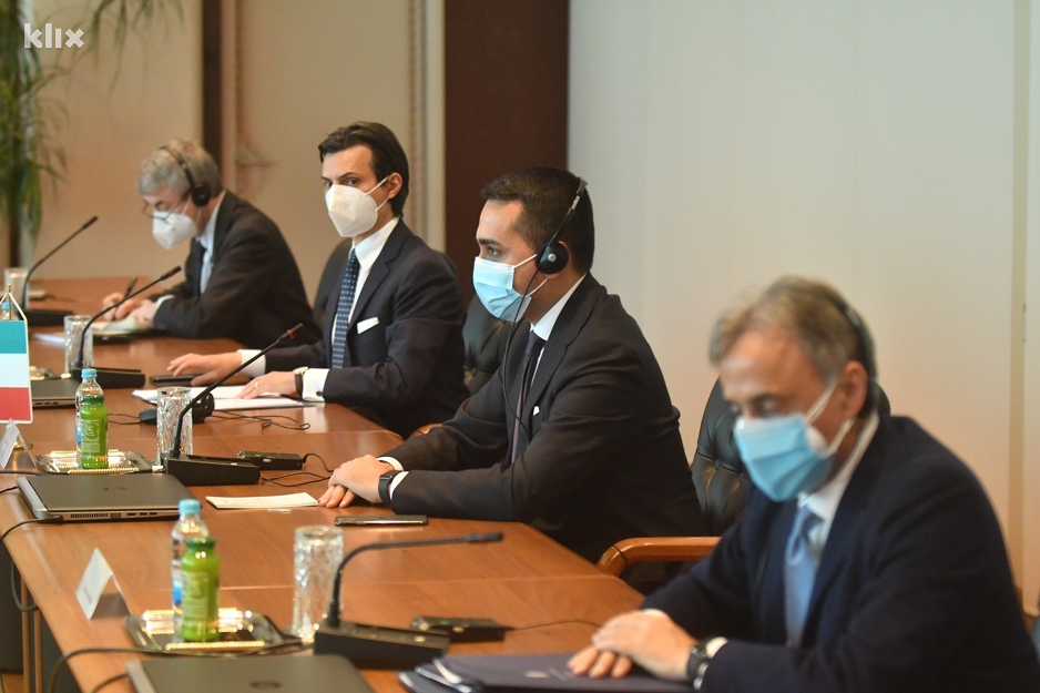 Italijanski ministar Luigi di Maio na sastanku u Vijeću ministara BiH (Foto: T. S./Klix.ba)