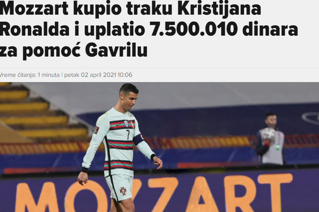 Naslov na portalu mozzartsport.com