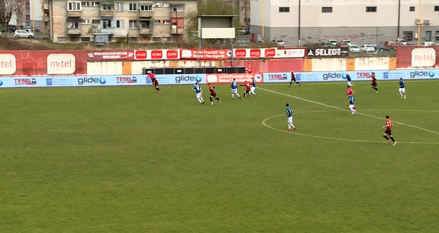 Situacija prije gola Željezničara (nedozvoljena pozicija)