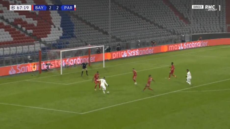 Trenutak kada je Mbappe pogodio za novo vodstvo PSG-a protiv Bayerna