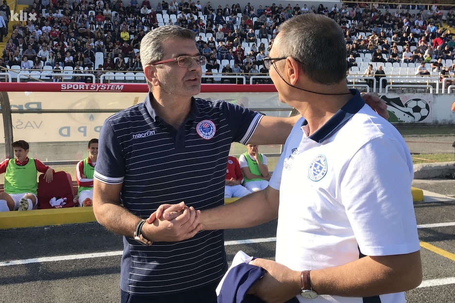 S Željinom legendom Odovićem iz jednog od brojnih susreta na klupi Zrinjskog