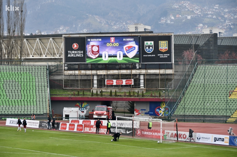 Sve spremno za početak utakmice na Koševu (Foto: I. Š./Klix.ba)