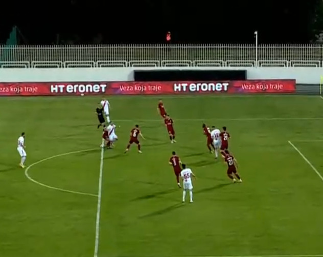 Trenutak kada je dosuđen penal za Zrinjski (Foto: Screenshot)