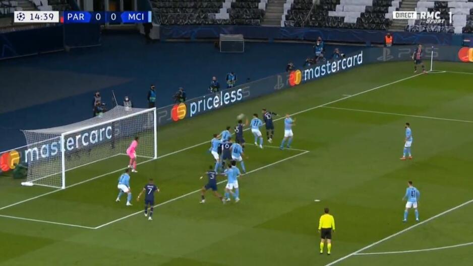 Trenutak kada je Marquinhos pogodio za vodstvo PSG-a