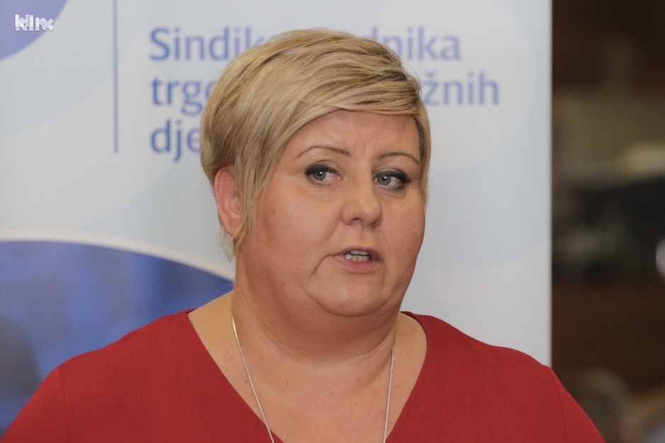 Mersiha Beširović, predsjednica Sindikata trgovine i uslužnih djelatnosti BiH (Foto: Klix.ba)