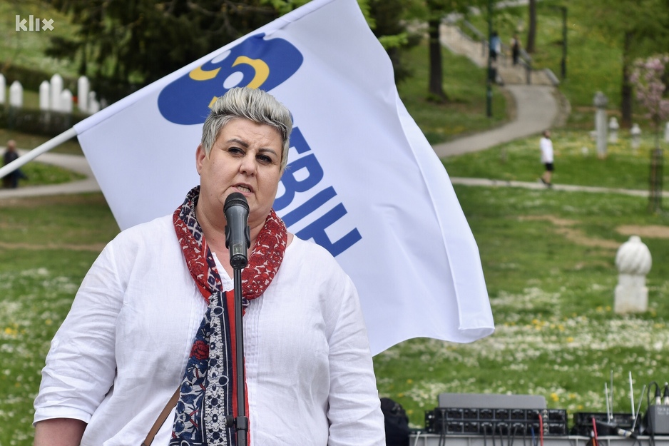 Mersiha Beširović, predsjednica Sindikata trgovine i uslužnih djelatnosti BiH (Foto: T. S./Klix.ba)