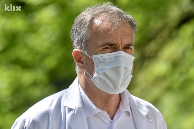 Ednan Drljević, šef infektivnog odjela u Općoj bolnici Sarajevo (Foto: T. S./Klix.ba)