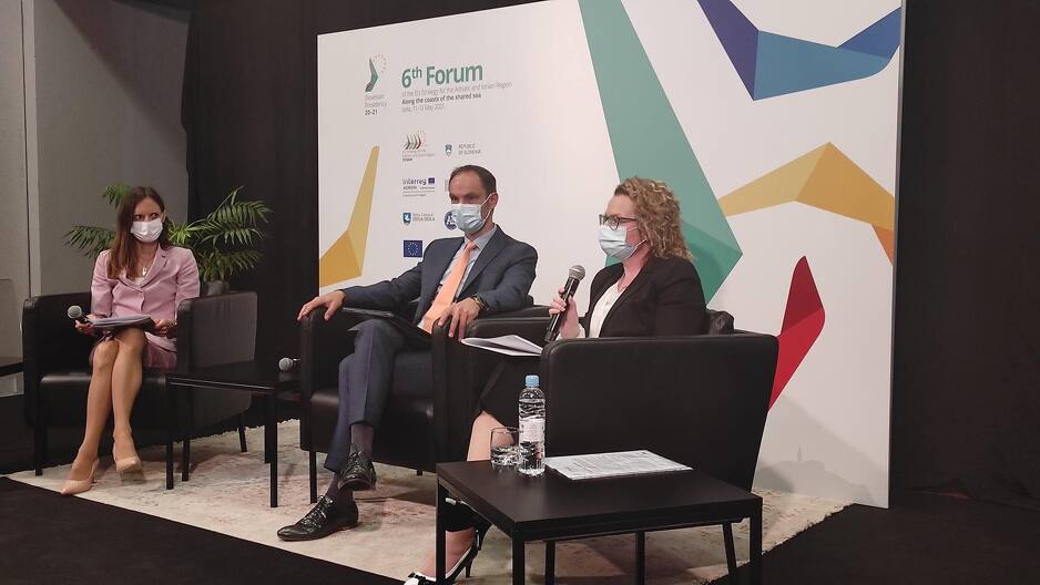 Anže Logar i Monika Kirbiš-Rojs - sa lijeva na desno (Foto: EUSAIR forum)