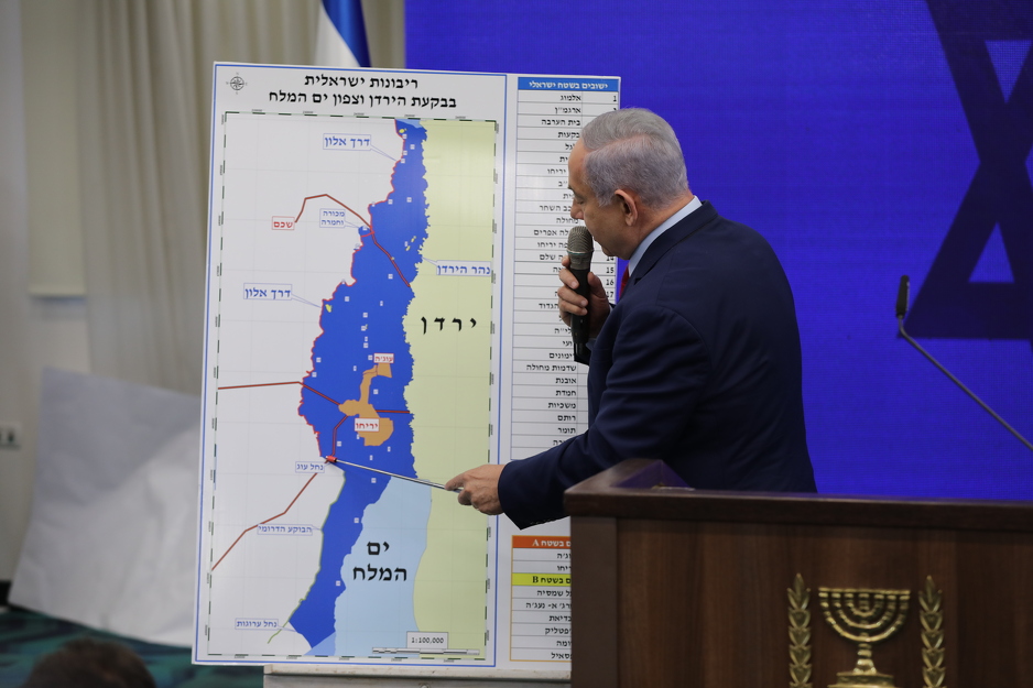 Netanyahu objašnjava plan aneksije Zapadne obale (Foto: EPA-EFE)