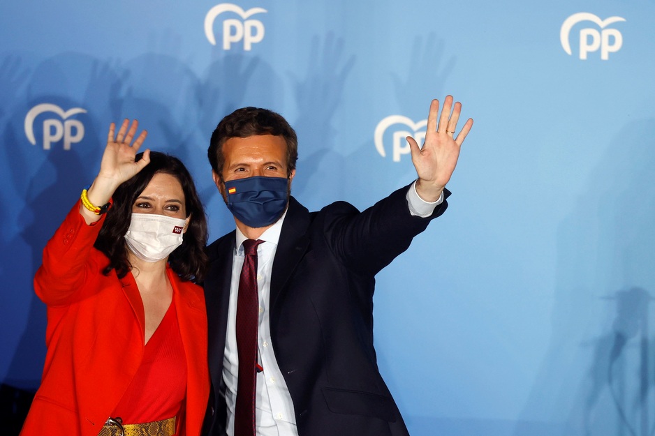 Ayuso i lider PP-a Pablo Casado (Foto: EPA-EFE)