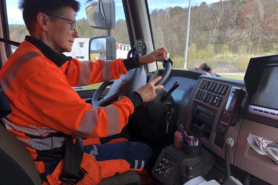 Hermansson je kao djevojka položila vozački ispit za vozačicu kamiona (Foto: Ann-Sofie Hermansson)