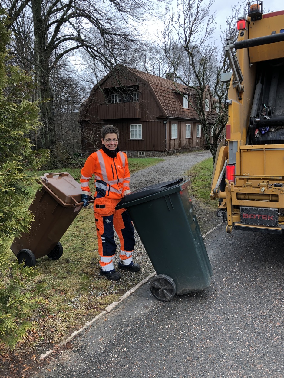 Kao vozačica komunalnog kamiona radi od 6:15 do 15 sati (Foto: Ann-Sofie Hermansson)