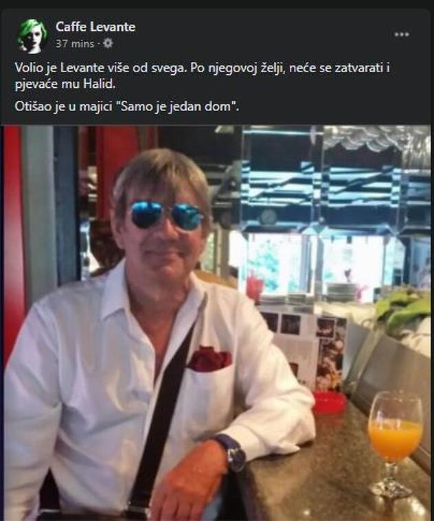 Objava na Facebook stranici ugostiteljskog objekta