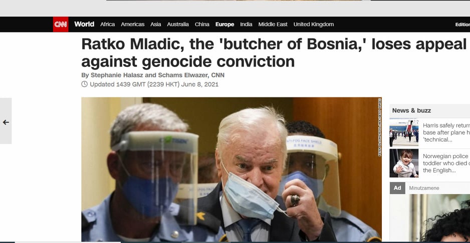 Informacije o presudi prenio i CNN