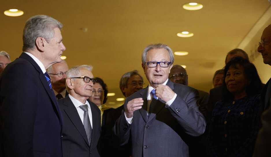 Predsjednik Mehanizma Carmel Agius u Haagu 2013. godine (Foto: EPA-EFE)