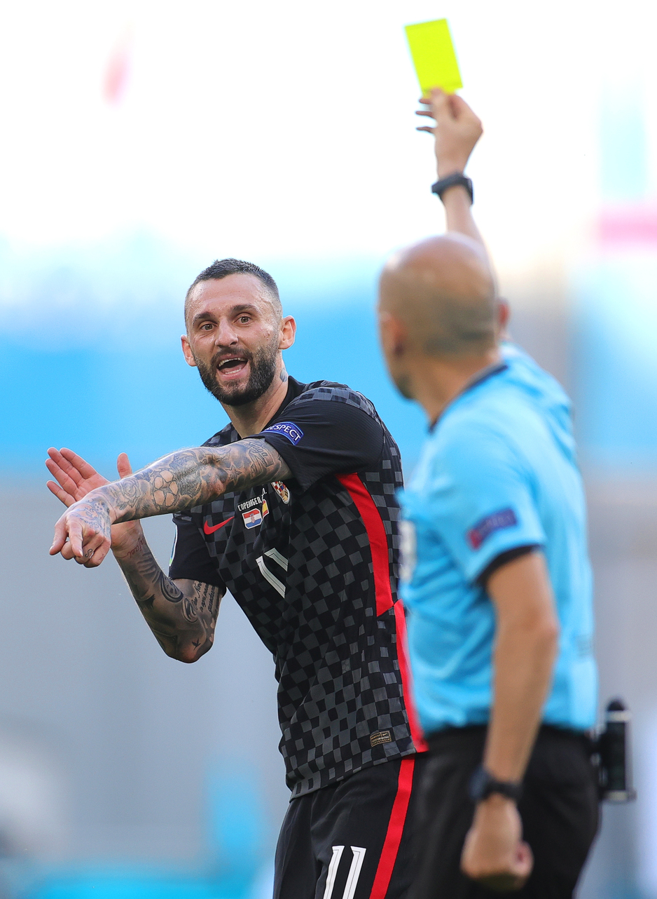 Brozović je protiv Španije dobio i žuti karton (Foto: EPA-EFE)