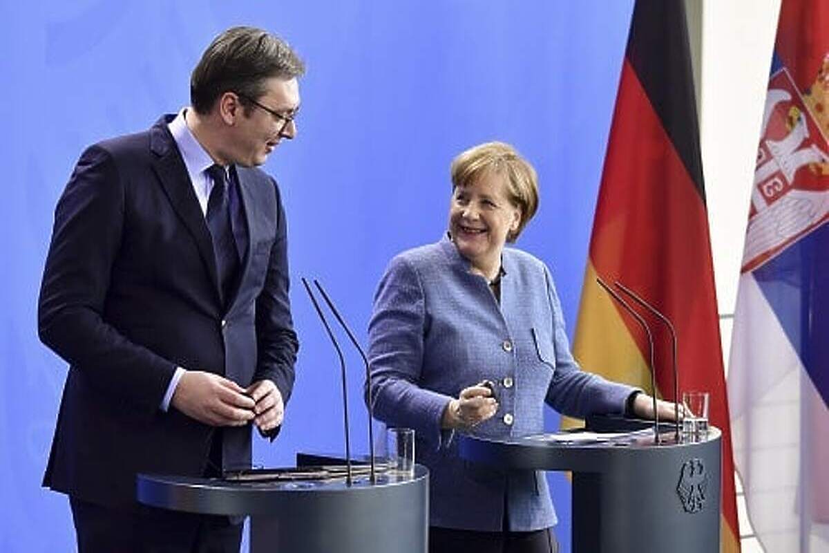 Aleksandar Vučić i Angela Merkel (Foto: Instagram)