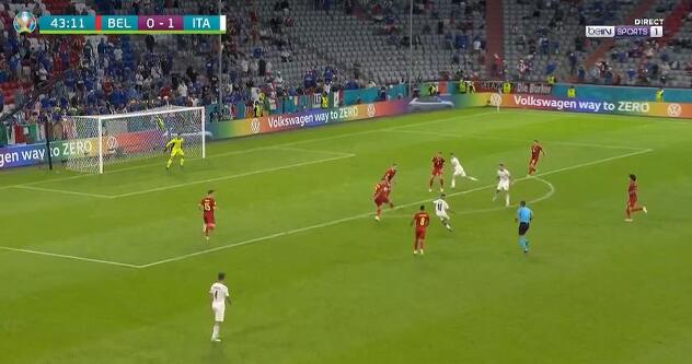 Trenutak kada je Insigne pogodio za vodstvo Italije od 2:0
