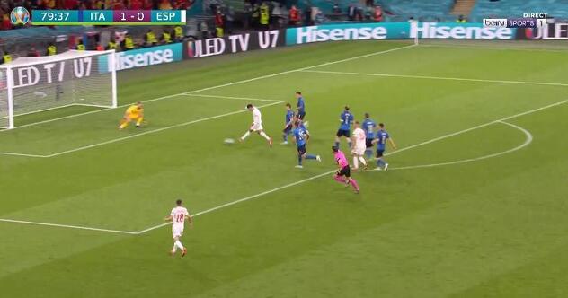 Trenutak kada je Morata poravnao na 1:1