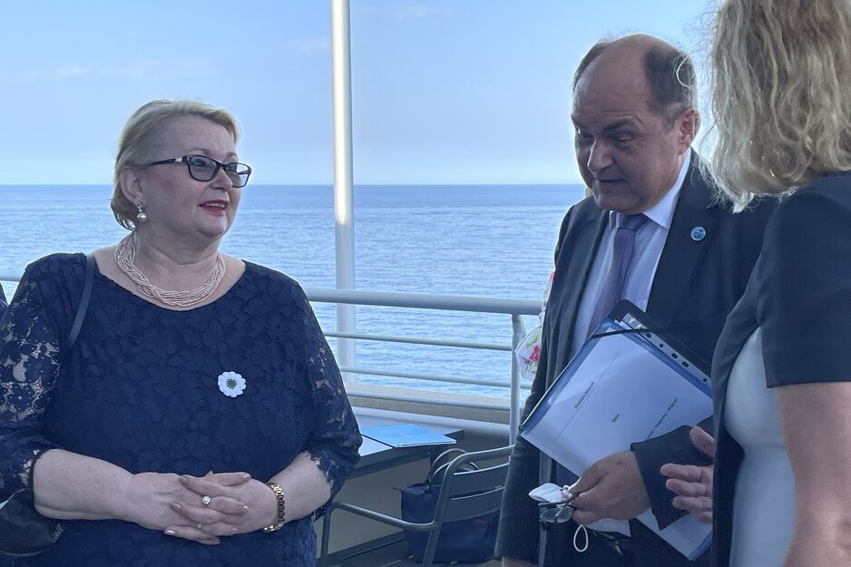 Turković i Schmidt (Foto: Twitter Bisera Turković)