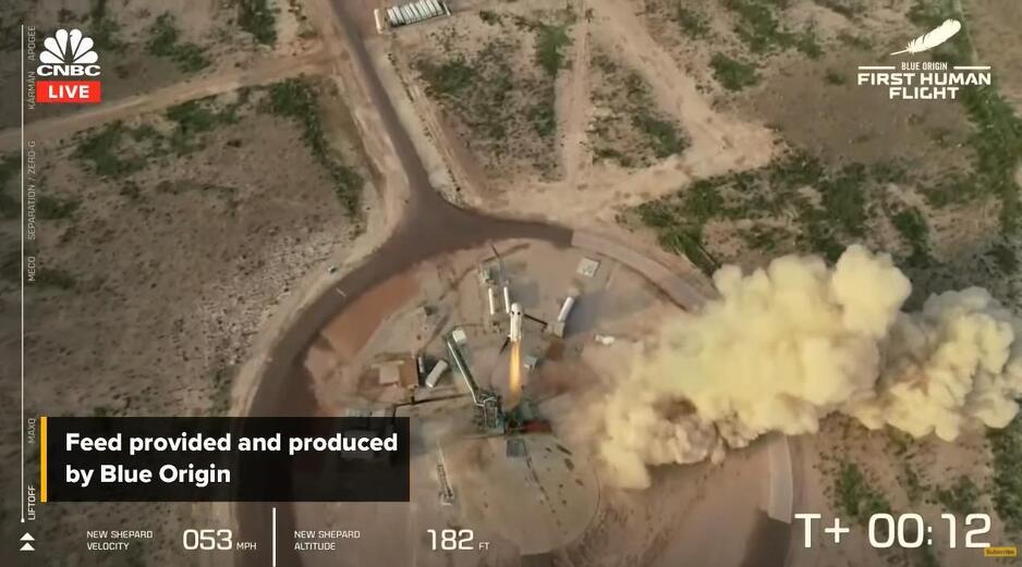 Polijetanje rakete sa četiri člana posade