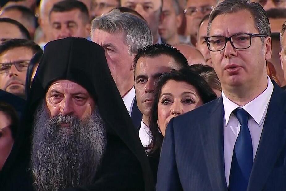 Zvaničnici iz crkvenog i političkih života okupljeni kod Beograda (Foto:Screenshot)