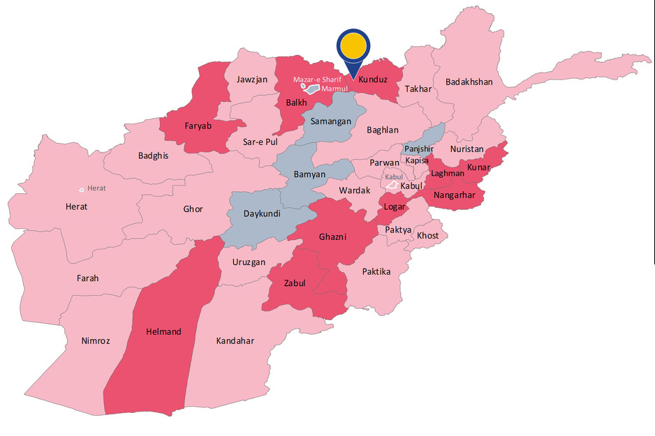 Regija Kunduz na sjeveru Afganistana