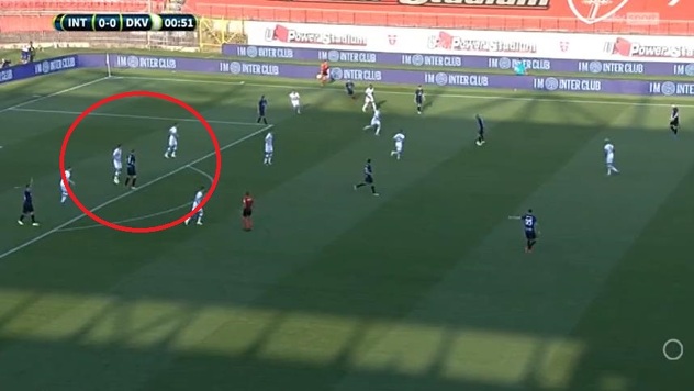 Edin Džeko na terenu u dresu Intera