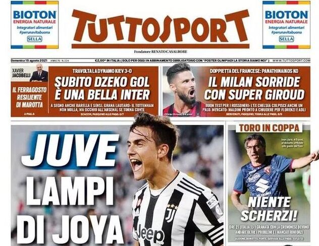 Naslovnica Tuttosporta (Foto: Twitter)