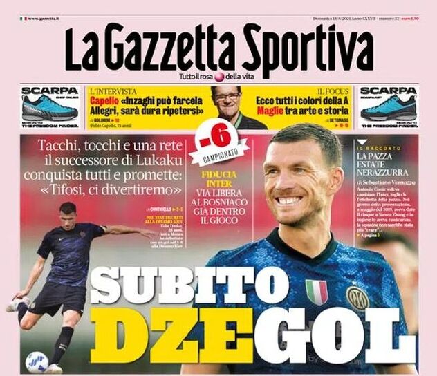 Naslovnica Gazzette dello Sport (Foto: Twitter)
