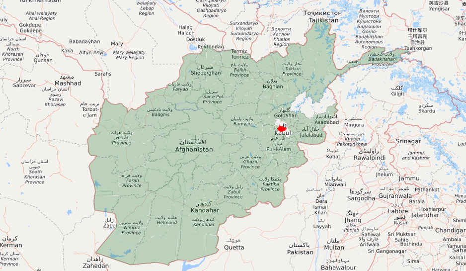 Talibani (zeleno) potpuno kontrolišu Afganistan
