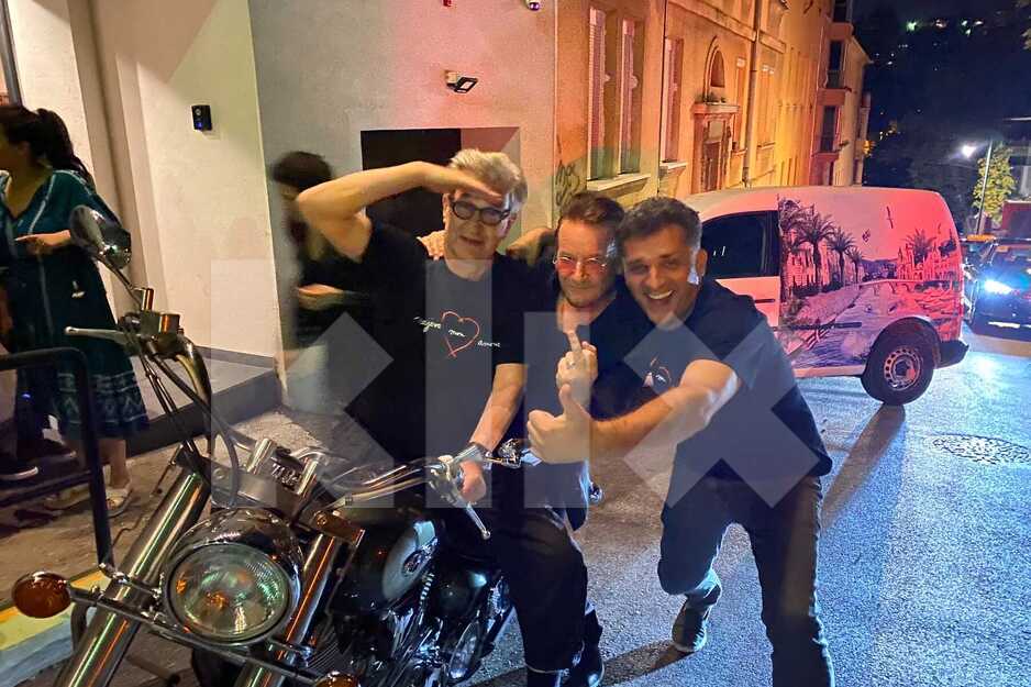Wenders, Bono i Tanović na motociklu