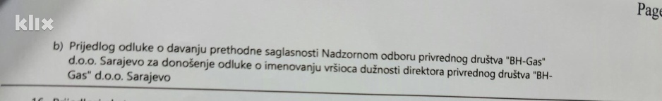 Dio dnevnog reda 277. sjednice Vlade FBiH (tačka 15.)