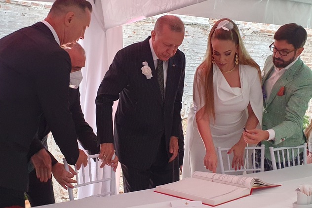 Recep Tayyip Erdogan na vjenčanju Jasmine Izetbegović
