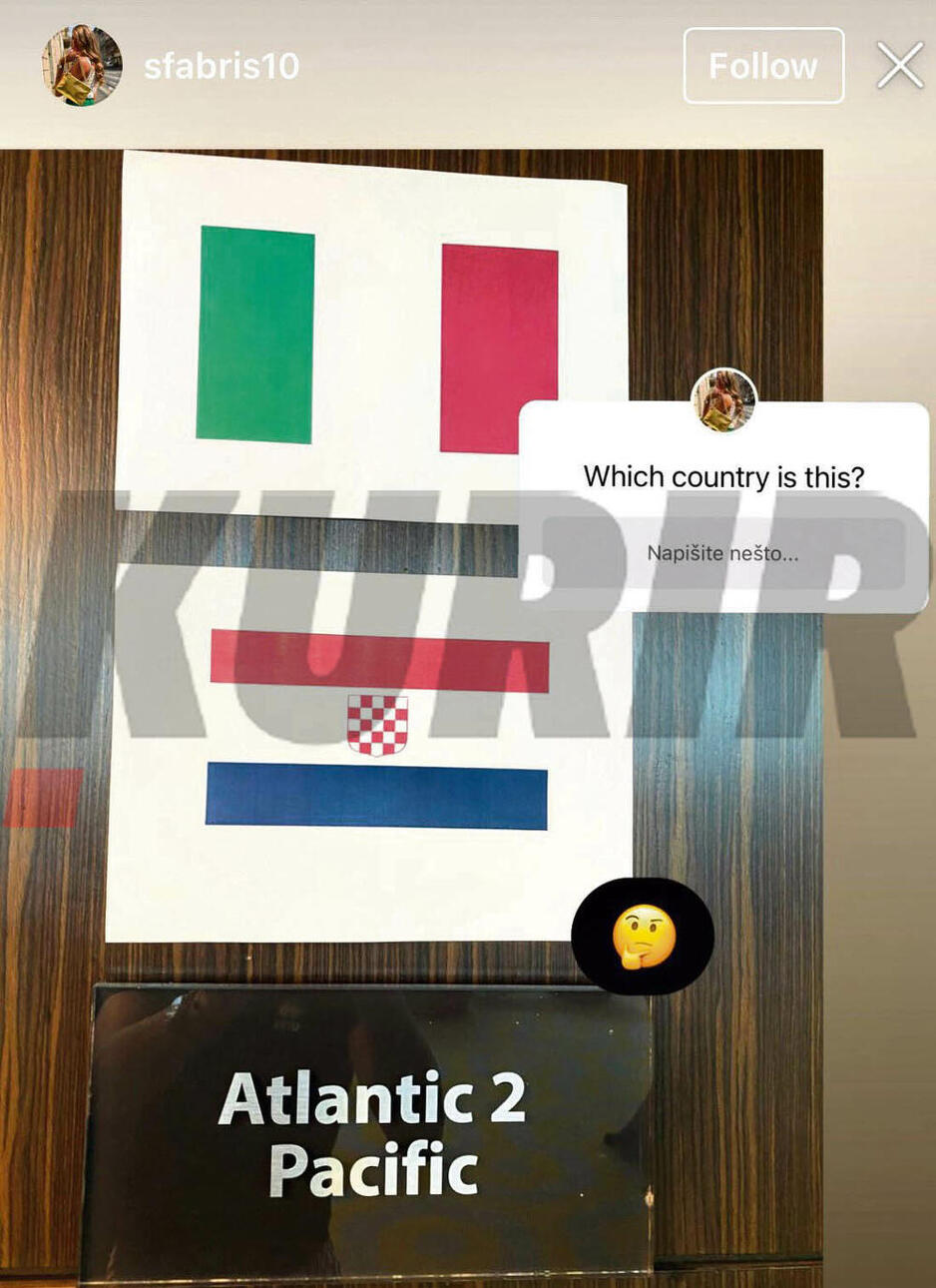 Sporna zastava (Foto: Kurir/Instagram)