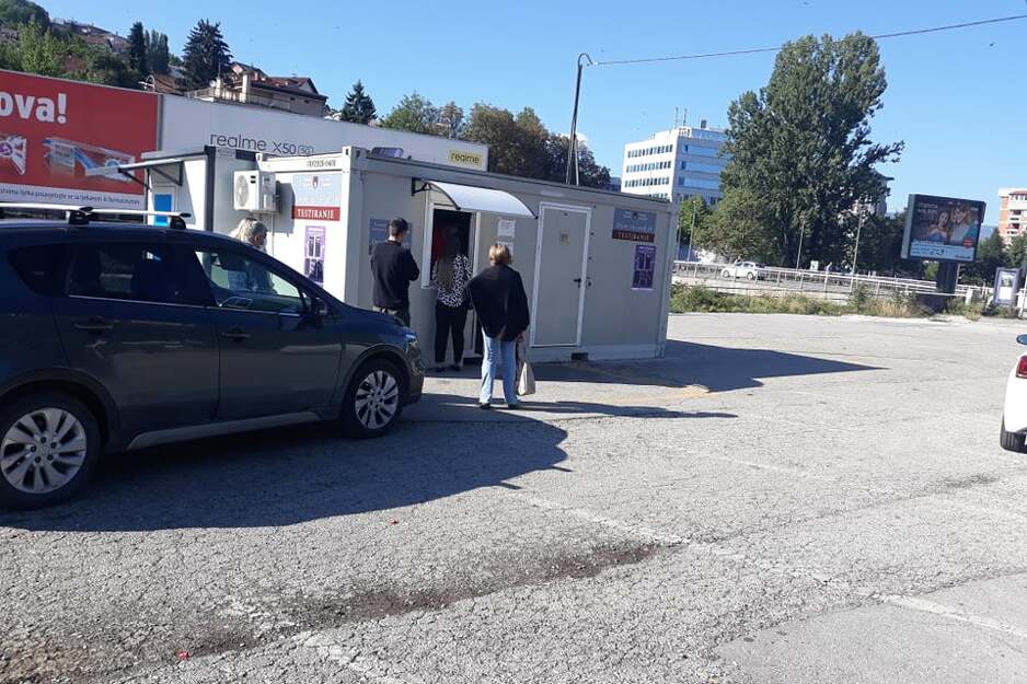 Punkt za testiranje Vrbanja (Foto: TVSA)