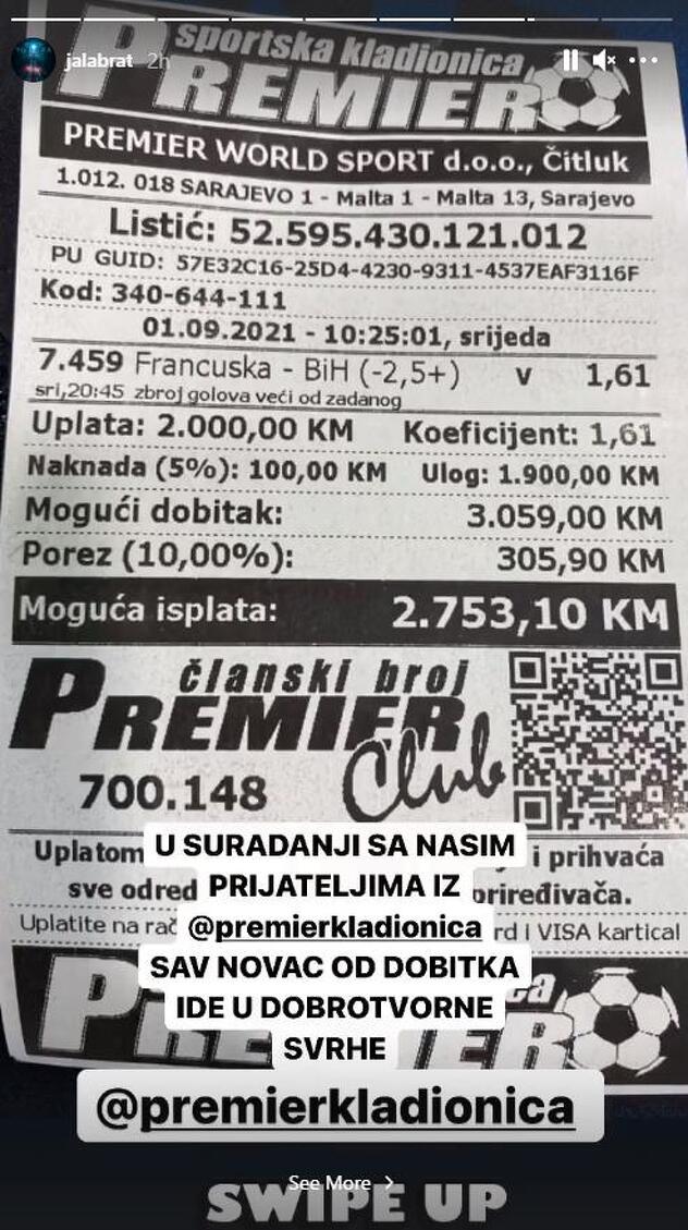 Objava Jale Brata na društvenim mrežama