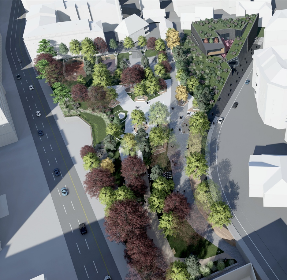 Predviđeni izgled zgrade banke u Hastahani (Foto: CB BiH)