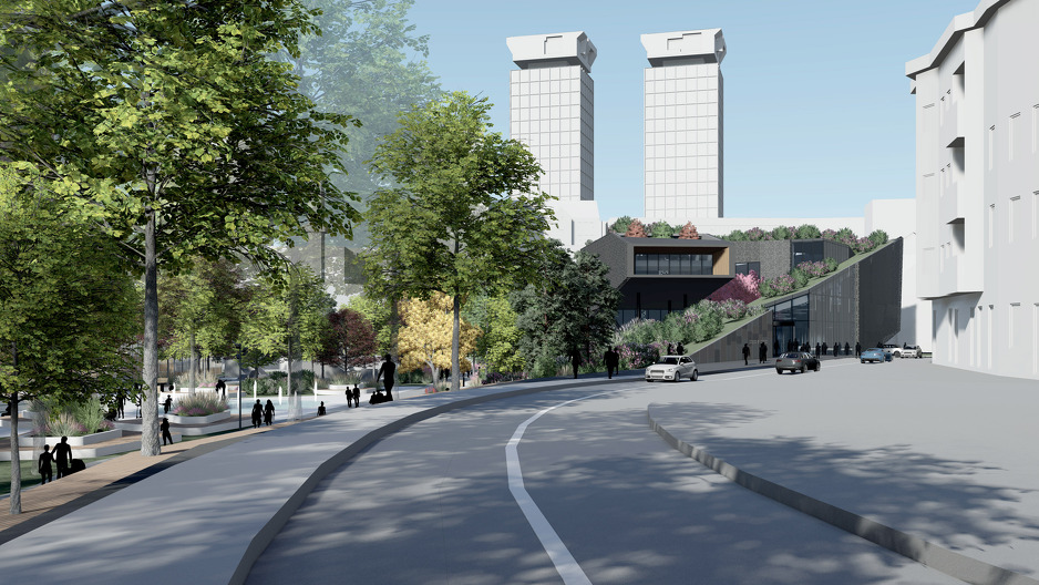 Predviđeni izgled zgrade banke u Hastahani (Foto: CB BiH)