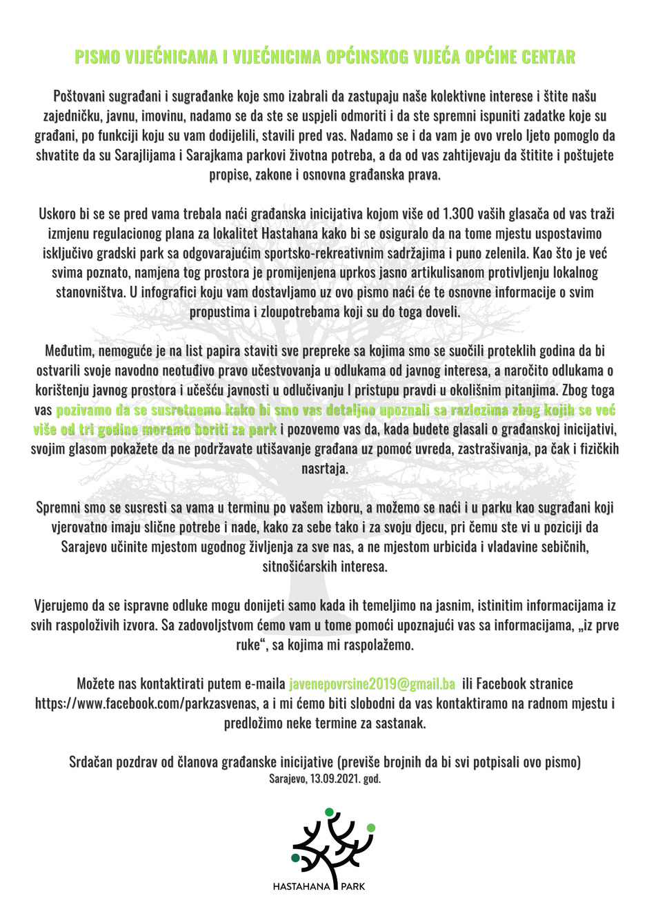 Zahtjevi građana (Foto: Facebook)