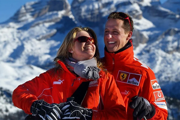 Corinna i Michael Schumacher na skijanju